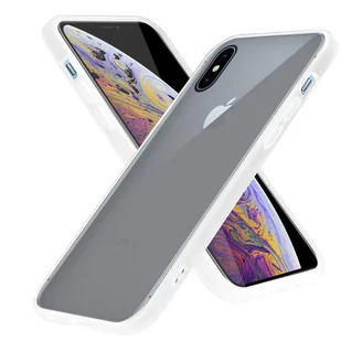 Etui Cadorabo do Apple iPhone XS MAX w przezroczystym etui na telefon komórkowy hybrydowe etui ochronne silikon TPU - Etui i futerały do telefonów - miniaturka - grafika 1
