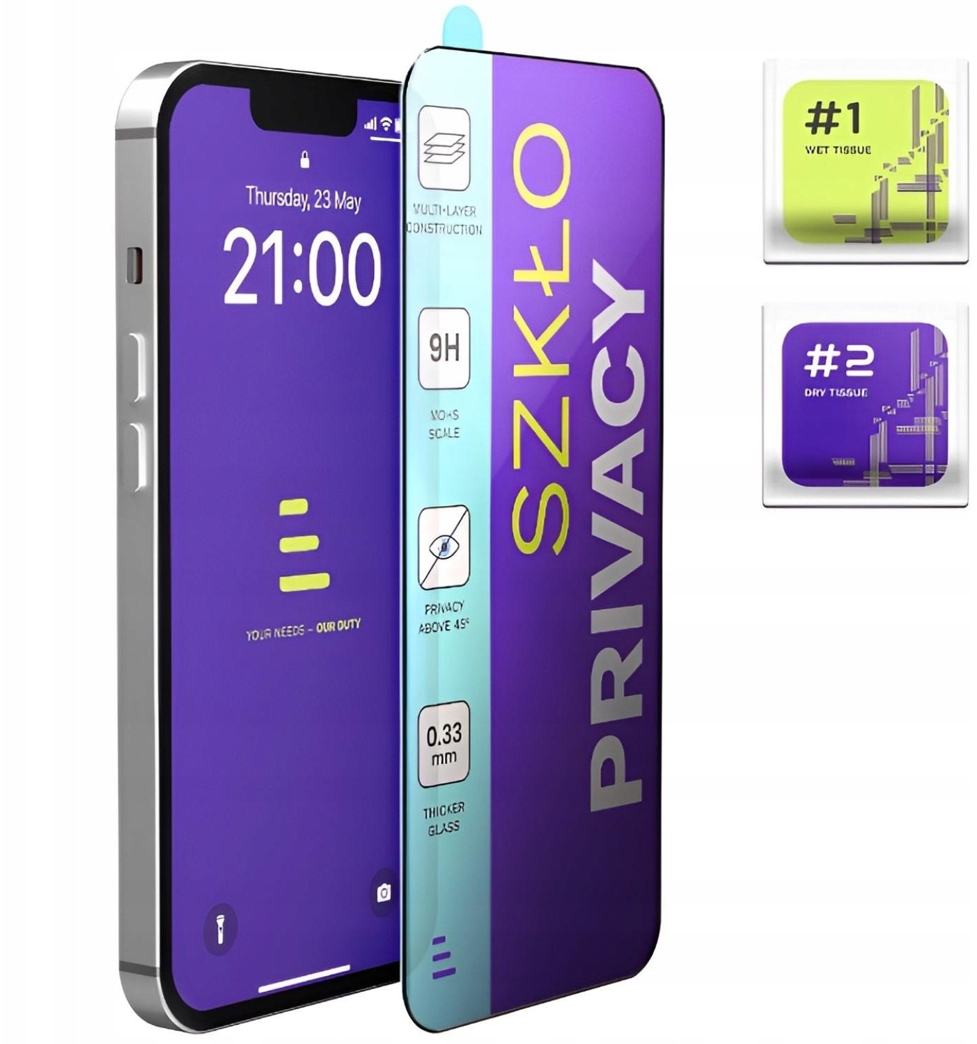 Szkło Hartowane Prywatyzujące Do Motorola Moto G56 5G Szybka 9H, 5D