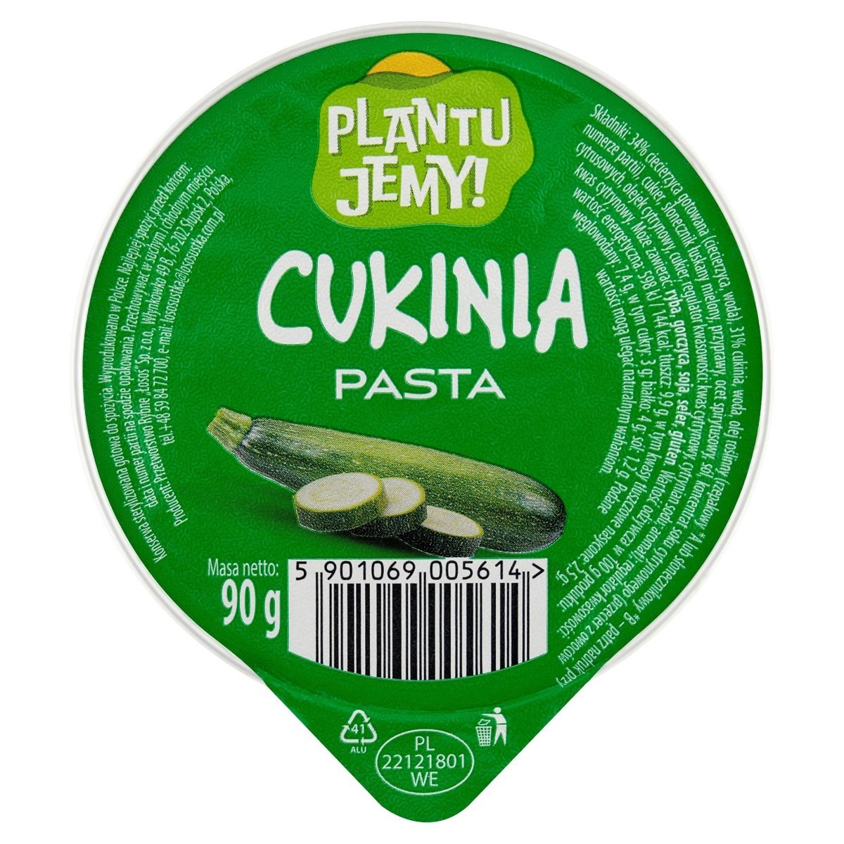 Łosoś Plantu Jemy! Pasta cukinia 90g