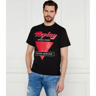 Replay T-shirt Regular Fit - Koszulki męskie - miniaturka - grafika 1