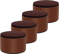 Meble modułowe i akcesoria - PODSTAWKI DO ŁÓŻEK MEBLI NÓŻKI BRĄZOWE 5CM - miniaturka - grafika 1