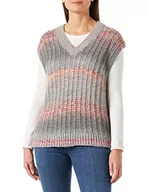 Swetry damskie - United Colors of Benetton Damski sweter dekolt w serek S/M 1005d400l kamizelka, wielokolorowy 75u, L - miniaturka - grafika 1