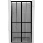 Ścianki i drzwi prysznicowe - Mexen Rox drzwi prysznicowe rozsuwane prawe 120 cm, czarna kratka, czarne - 8C2-120-000-70-77-P - miniaturka - grafika 1