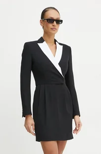 Karl Lagerfeld sukienka kolor czarny mini rozkloszowana A1W13034 - Sukienki - miniaturka - grafika 1
