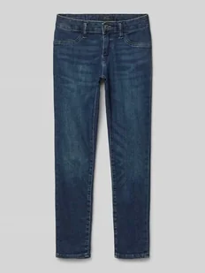 Jeansy o kroju regular fit z detalem z logo model ‘AUBRIE’ - Spodnie i spodenki dla dziewczynek - miniaturka - grafika 1