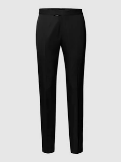 Spodnie męskie - Spodnie do garnituru o kroju slim fit z dodatkiem wełny i wiskozy - grafika 1