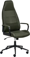 Fotele i krzesła biurowe - Beliani Krzesło biurowe Obrotowy REBEL Ciemnozielony - miniaturka - grafika 1