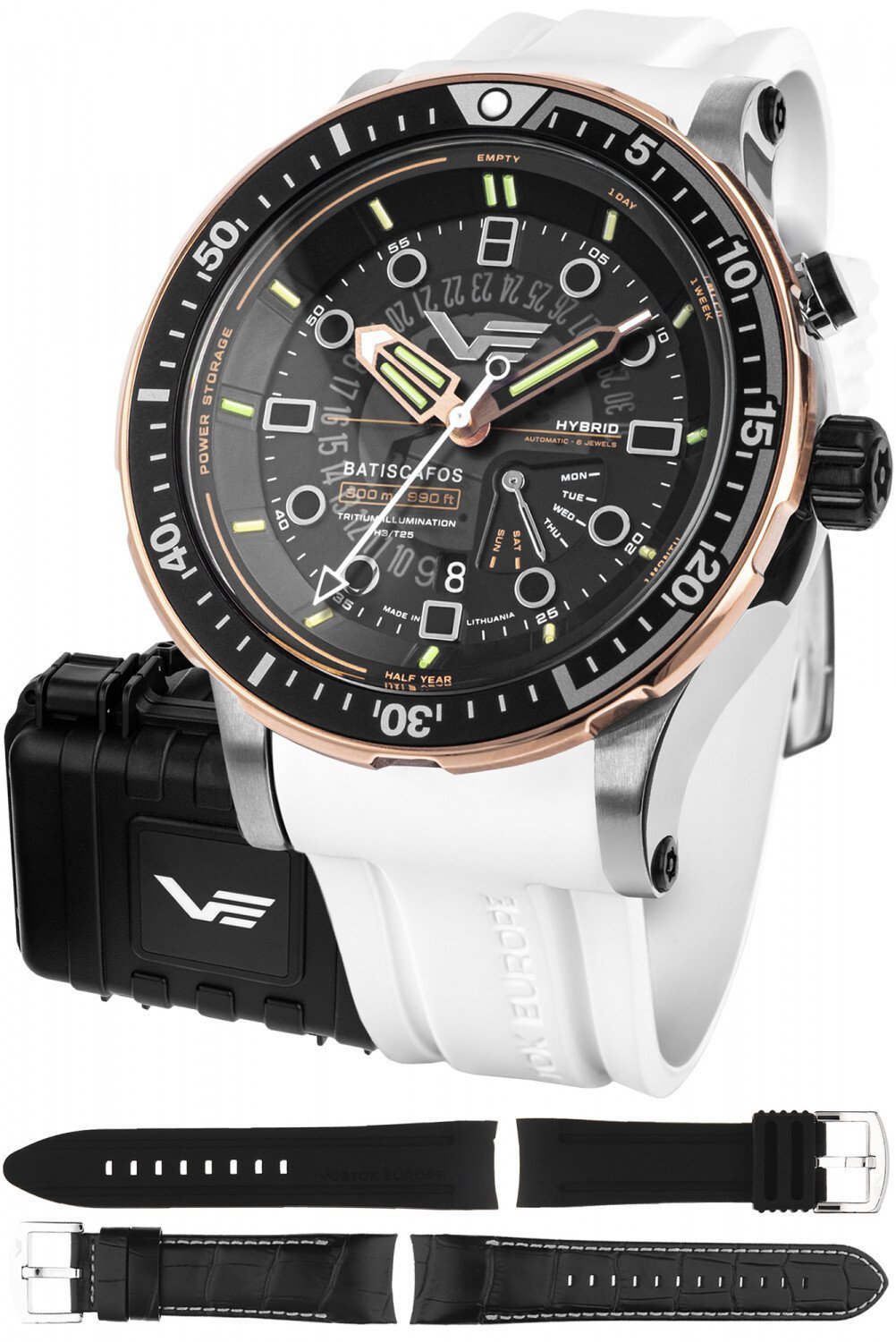 Zegarek Vostok Europe Zegarek męski Vostok Europe PX84-511E769SW biały