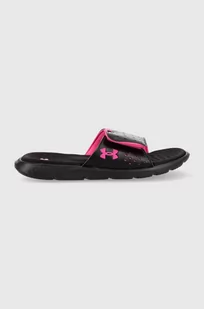 Under Armour klapki Ignite Pro damskie kolor czarny - Klapki i japonki damskie - miniaturka - grafika 1