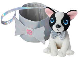 Chi Chi Love Shimmer maskotka czarno-biały piesek w torebce - Maskotki i pluszaki Chi Chi Love Shimmer maskotka czarno-biały piesek w torebce - Maskotki i pluszaki - miniaturka - grafika 1