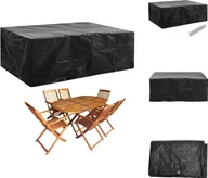 Pokrowce na meble ogrodowe - vidaXL Pokrowiec na meble ogrodowe 8 oczek 242x162x100 cm - Pokrowce ochronne na meble ogrodowe - miniaturka - grafika 1
