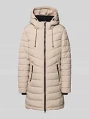 Płaszcze damskie - Płaszcz pikowany z kieszeniami zapinanymi na zamek błyskawiczny - miniaturka - grafika 1