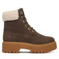 Botki damskie - Trzewiki Timberland TB0A2PU6W011 Brązowy - miniaturka - grafika 1
