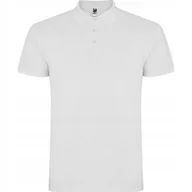 Koszulki męskie - Koszulka POLO Męska Bawełna PIQUE Roly STAR 6638 BIAŁA 4XL - miniaturka - grafika 1