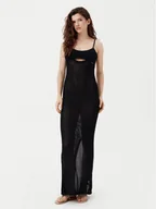 Sukienki - KARL LAGERFELD Sukienka plażowa A1W46032 Czarny Slim Fit - miniaturka - grafika 1