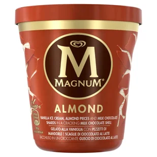 Magnum - Almond Lody waniliowe z mleczną czekoladą - Lody i desery lodowe - miniaturka - grafika 1