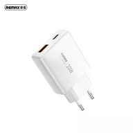 Ładowarki samochodowe - ŁAD SIEC REMAX ULTRA THIN GaN 20W RP-U01-AC WHITE - miniaturka - grafika 1
