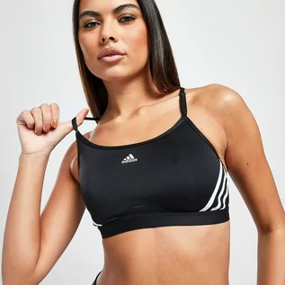 Bielizna sportowa damska - ADIDAS\ 3 STRIPES SPORTS BRA CZARNY HC7862 - Adidas Performance - grafika 1