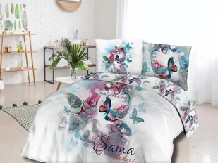 Pościel z bawełny 160x200 w motyle Sama słodycz Darymex - Pościel - miniaturka - grafika 1