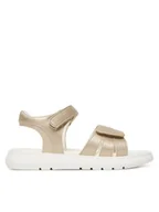 Buty dla dziewczynek - Tommy Hilfiger Sandały Velcro Sandal T1A2-34275-1372 Złoty - miniaturka - grafika 1