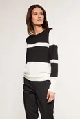 Swetry damskie - Dwukolorowy sweter damski - Monnari - miniaturka - grafika 1