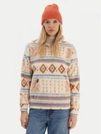 Bluzy damskie - Roxy Polar Live Out Loud ERJPF03169 Beżowy Relaxed Fit - miniaturka - grafika 1