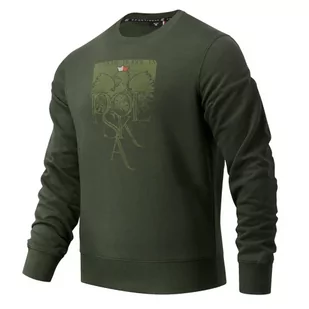 Extreme Hobby Bluza Bez Kaptura Crewneck Patriot Khaki - Bluzy sportowe męskie - miniaturka - grafika 1