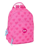 Plecaki - Safta BARBIE SERCA - Mini plecak do codziennego użytku, idealny dla dzieci w różnym wieku, wygodny i wszechstronny, jakość i wytrzymałość, 25 x 13 x 30 cm, Różowy kolor, M, Casual - miniaturka - grafika 1
