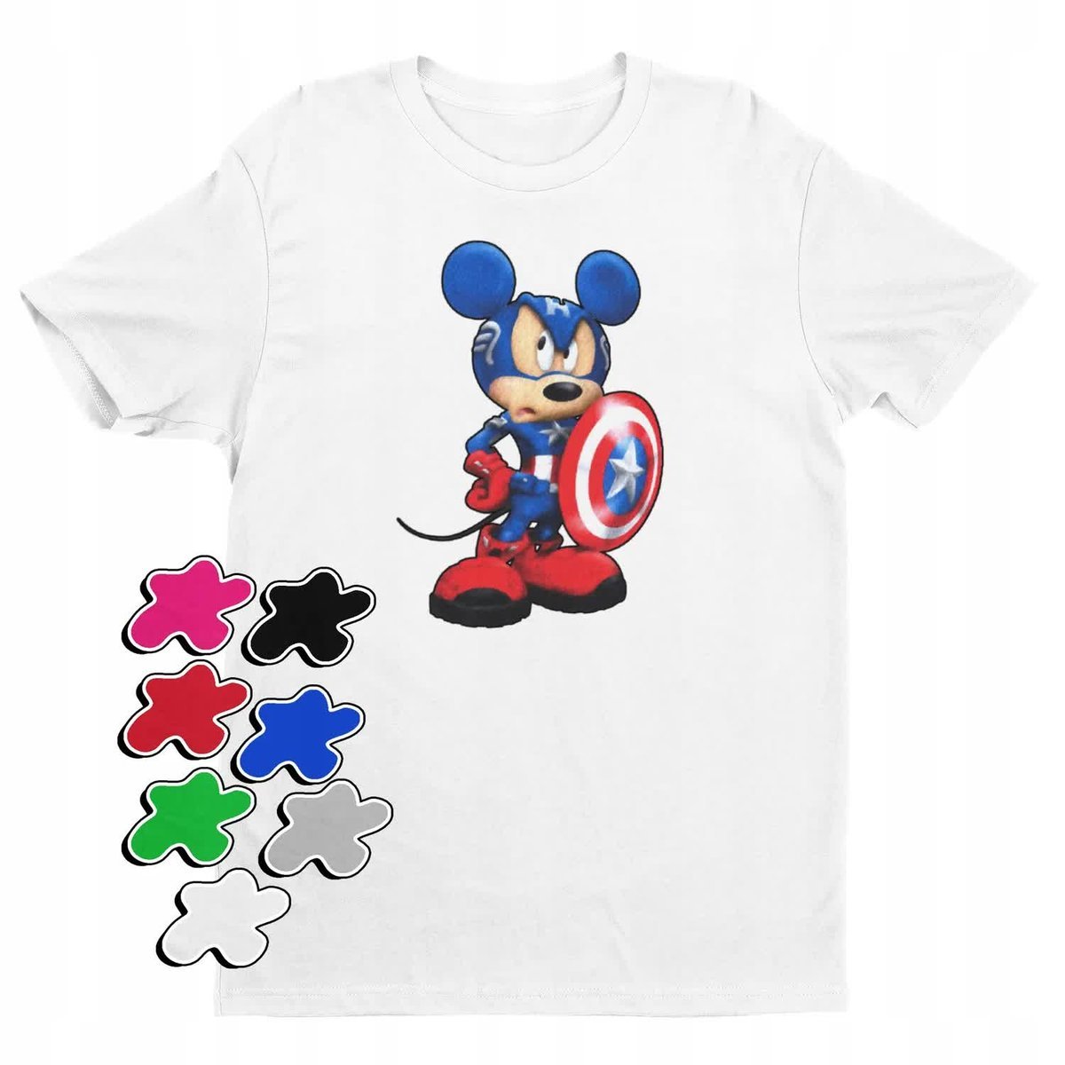 Koszulka T-Shirt Dziecięca Z Nadrukiem Myszka Miki Minnie Różne -M 134-140