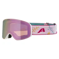 Gogle i okulary motocyklowe - Dziecięce Gogle ALPINA FERNIE Q-LITE A7300812 – Biały - miniaturka - grafika 1