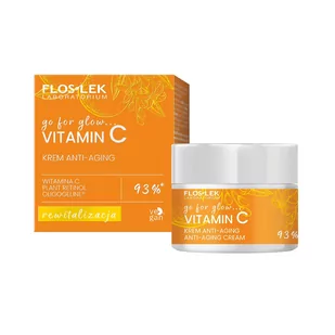 FLOSLEK Go For Glow Witamin C Krem anti-aging na dzień i noc rewitalizacja 50 ml - Kremy do twarzy - miniaturka - grafika 1