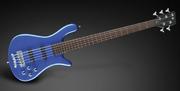 Gitary basowe - Warwick Streamer LX 5-str. Blue Metallic High Polish, Active, Fretted gitara basowa - miniaturka - grafika 1