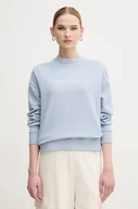 Bluzy damskie - Calvin Klein bluza bawełniana damska kolor niebieski z nadrukiem K20K205450 - miniaturka - grafika 1
