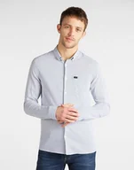 Koszule męskie - Męska Koszula Materiałowa Lee Slim Button Down Washed Blue L66Xdelr-M - miniaturka - grafika 1