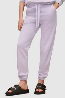 Spodnie damskie - AllSaints AllSaints spodnie dresowe damskie kolor fioletowy gładkie - grafika 1