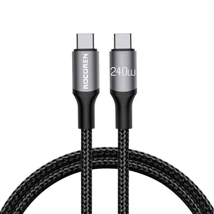 Kabel USB-C do USB-C Rocoren Retro PD 240W 3m - Kable USB - miniaturka - grafika 1