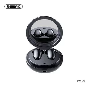Remax Tws-9 Ze Stacją Dokującą I Lusterkiem Czarne - Słuchawki - miniaturka - grafika 1