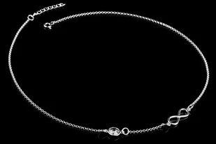 Naszyjnik Swarovski NIESKOŃCZONOŚĆ INFINITY SREBRO - Naszyjniki - miniaturka - grafika 1