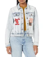 Kurtki damskie - Desigual kurtka damska, niebieski, XL - miniaturka - grafika 1