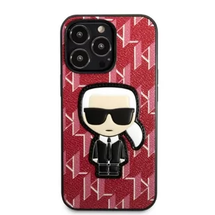 Karl Lagerfeld KLHCP13XPMNIKPI iPhone 13 Pro Max 6,7" hardcase czerwony/red Monogram Ikonik Patch - Etui i futerały do telefonów - miniaturka - grafika 3