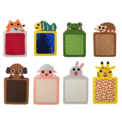 Zabawki sensoryczne - Sensoryczne maty dotykowe zwierzęta 8szt faktury dotyk terapeutyczne dzieci - miniaturka - grafika 1