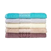 Ręczniki - Ręcznik August 70x140 cm kremowy frotte 500 g/m2 ozdobna bordiura Faro - miniaturka - grafika 1