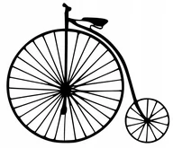Obrazy i zdjęcia na płótnie - Obraz Ażurow Rower Bicykl Dekoracja Na Ścianę L127 - miniaturka - grafika 1