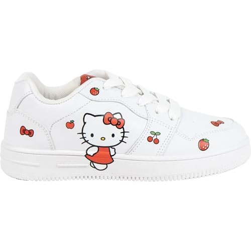 Sportowa podeszwa PVC Hello Kitty Chłopcy i dziewczęta Oficjalnie licencjonowane buty dziecięce, ergonomiczne wzornictwo, wygodne i wytrzymałe - sportowe Hello Kitty do codziennego użytku, do szkoły i