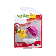 Figurki dla dzieci - PKW - Clip 'N' Go (Pikachu (Female) with Love Ball) W19 - miniaturka - grafika 1
