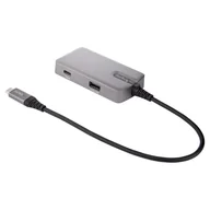 Stacje dokujące i replikatory portów - StarTech DKT31CHPD3 stacja dokująca Przewodowa USB 3.2 Gen 2 (3.1 Gen 2) Type-C Szary - miniaturka - grafika 1