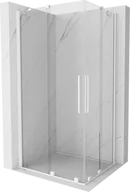 Kabiny prysznicowe - Mexen Velar Duo kabina prysznicowa rozsuwana 90x80 cm, transparent, biała - 871-090-080-02-20 - miniaturka - grafika 1