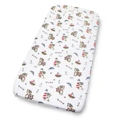 Prześcieradła - PRZEŚCIERADŁO 120x200 cm Z GUMKĄ DO ŁÓŻKA WZORY BAWEŁNA Kerstin - miniaturka - grafika 1