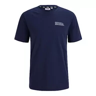 Koszulki męskie - FILA Męski t-shirt BORNE Regular Graphic z nadrukiem, niebieski (Medieval Blue), XS, Medieval Blue, XS - miniaturka - grafika 1