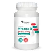 Witaminy i minerały - MedicaLine Witamina B6 25 mg (100 tabl. VEGE) Aliness - miniaturka - grafika 1